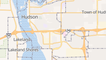 Hudson, Wisconsin map