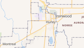 Hurley, Wisconsin map