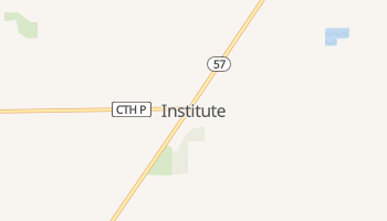 Institute, Wisconsin map