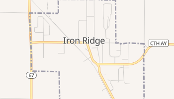 Iron Ridge, Wisconsin map
