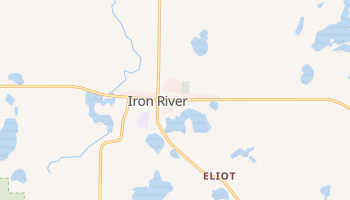Iron River, Wisconsin map