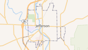 Jefferson, Wisconsin map