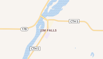 Jim Falls, Wisconsin map