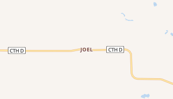 Joel, Wisconsin map