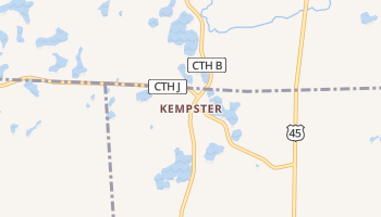 Kempster, Wisconsin map