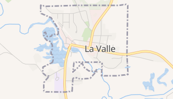 La Valle, Wisconsin map