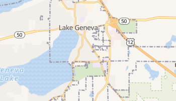 Lake Geneva, Wisconsin map