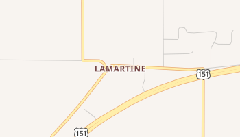 Lamartine, Wisconsin map