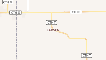 Larsen, Wisconsin map