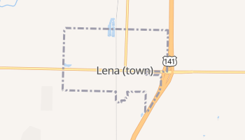 Lena, Wisconsin map