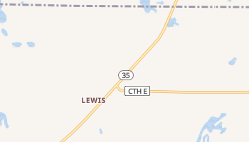 Lewis, Wisconsin map
