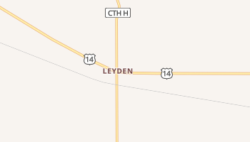 Leyden, Wisconsin map