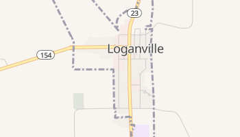 Loganville, Wisconsin map