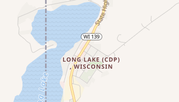 Long Lake, Wisconsin map
