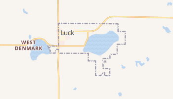 Luck, Wisconsin map