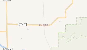 Lunds, Wisconsin map