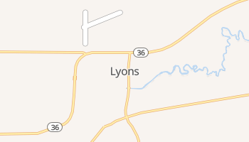 Lyons, Wisconsin map