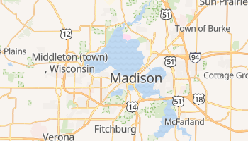 Madison, Wisconsin map