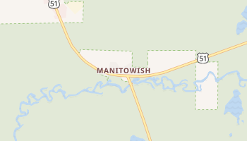Manitowish, Wisconsin map