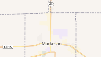 Markesan, Wisconsin map