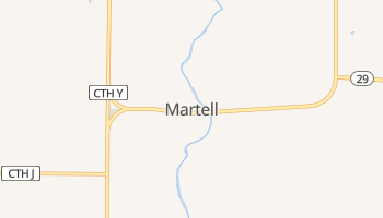 Martell, Wisconsin map