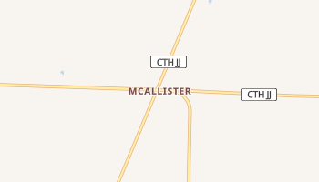 McAllister, Wisconsin map