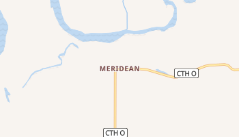 Meridean, Wisconsin map