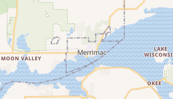 Merrimac, Wisconsin map
