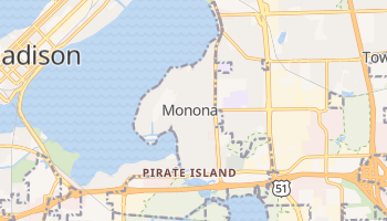Monona, Wisconsin map
