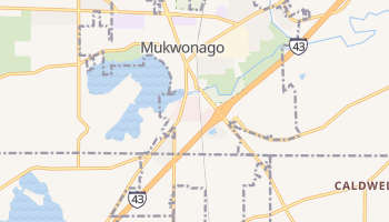Mukwonago, Wisconsin map