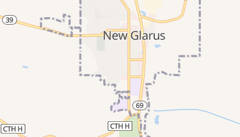 New Glarus, Wisconsin map