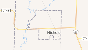 Nichols, Wisconsin map