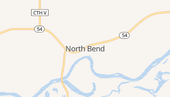 North Bend, Wisconsin map