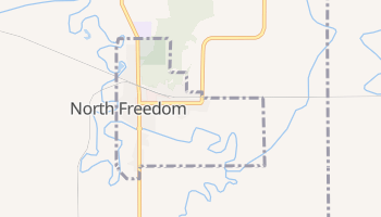 North Freedom, Wisconsin map