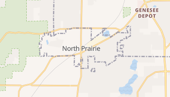 North Prairie, Wisconsin map