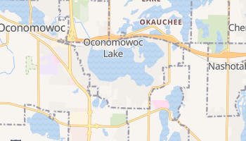 Oconomowoc Lake, Wisconsin map