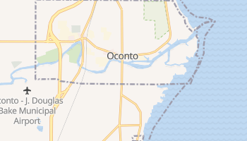 Oconto, Wisconsin map