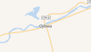Ojibwa, Wisconsin map