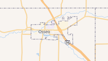 Osseo, Wisconsin map