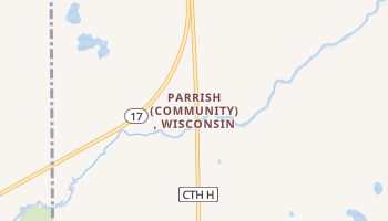 Parrish, Wisconsin map