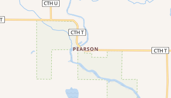 Pearson, Wisconsin map
