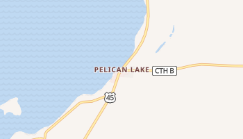 Pelican Lake, Wisconsin map