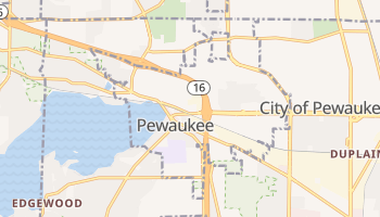 Pewaukee, Wisconsin map
