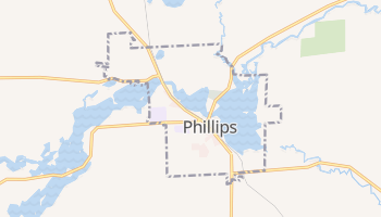 Phillips, Wisconsin map
