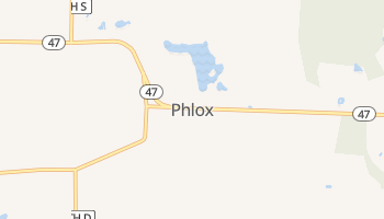 Phlox, Wisconsin map