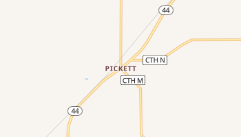Pickett, Wisconsin map
