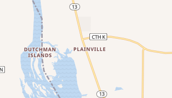 Plainville, Wisconsin map