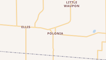 Polonia, Wisconsin map