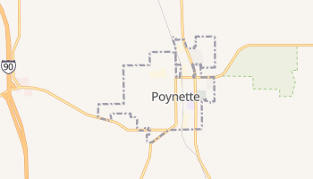 Poynette, Wisconsin map