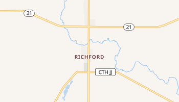 Richford, Wisconsin map